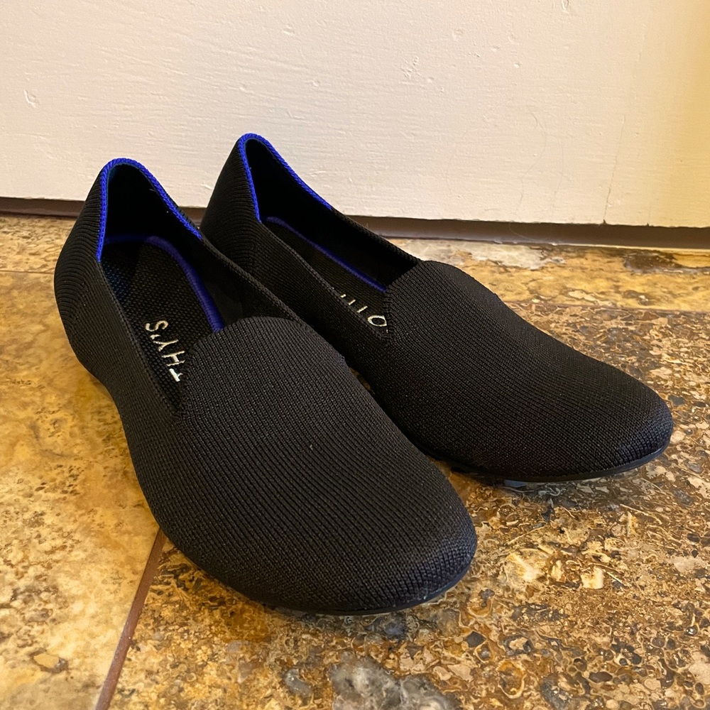 Rothy's The Loafer in Black Solid W7 (barely worn!)